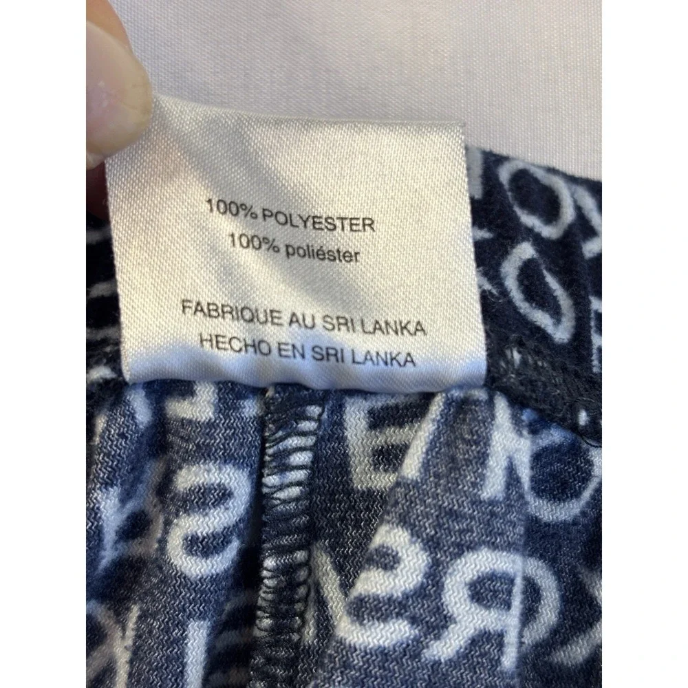 Michael‎ Kors Men's Lg Blue Soft Fleece Pajama Lounge Pants Cabincore Cozy